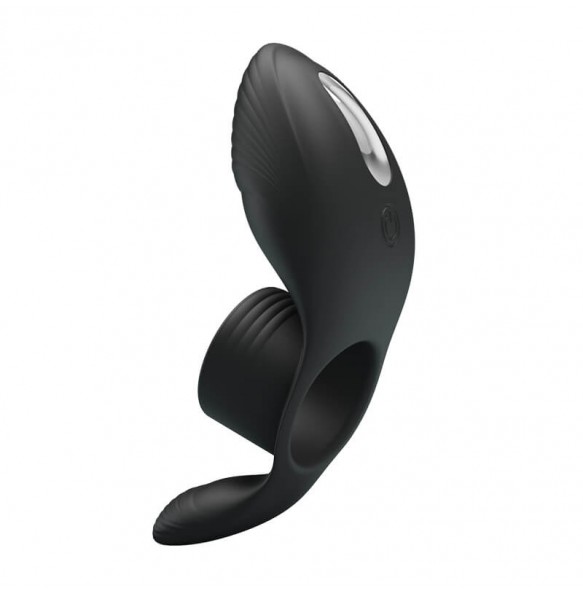 PRETTY LOVE - Male Vibrating Massager Cock Ring (Black)